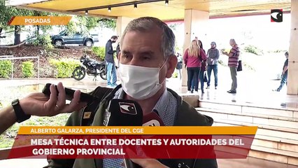Mesa técnica entre docentes y autoridades del gobierno provincial