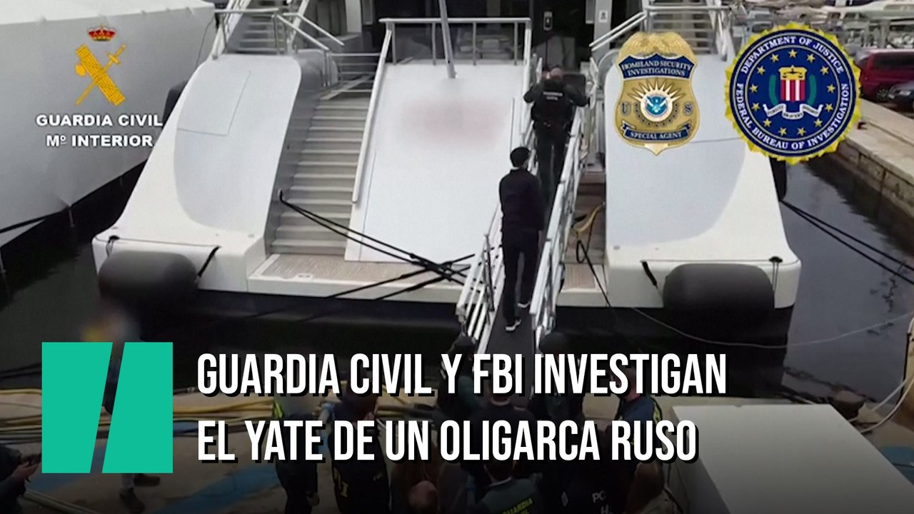 La Guardia Civil y el FBI investigan el yate de un oligarca ruso