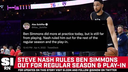 Ben Simmons Officially Out for Season; Embiid Says He's "Done Enough" to Win MVP
