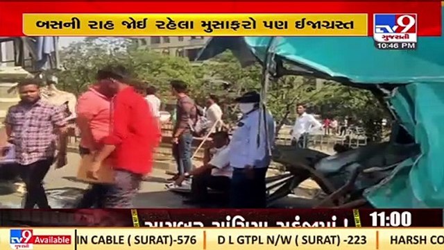 1 died, 21 injured in collision between ST, private bus on Ahmedabad-Vadodara expressway highway_TV9
