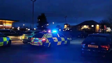 Police tape off Sixfields underpass following major incident on 04/04/2022