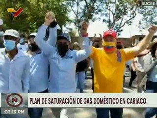 Más de 6 mil familias de Cariaco beneficiadas con el Plan de Saturación de Gas Doméstico