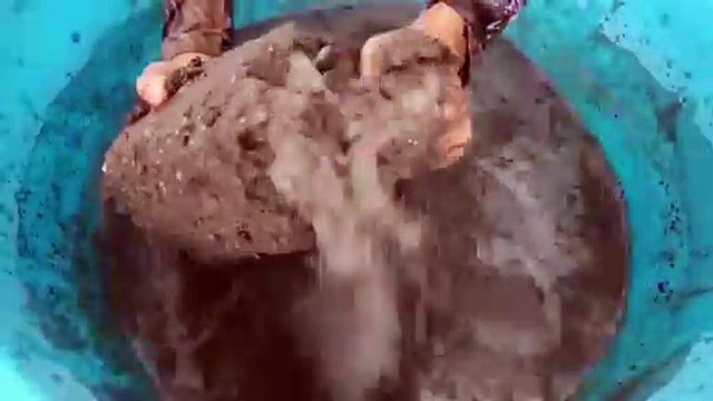 Massive Gritty Earthy Sand Cement Water Crumbles Cr: Clay Land ASMR❤