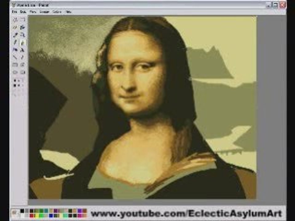 La joconde avec Paint