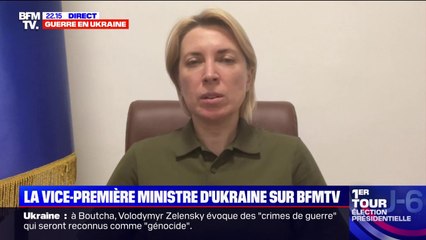 La vice-Première ministre d’Ukraine pointe "la responsabilité de l'ensemble du peuple russe" dans la guerre