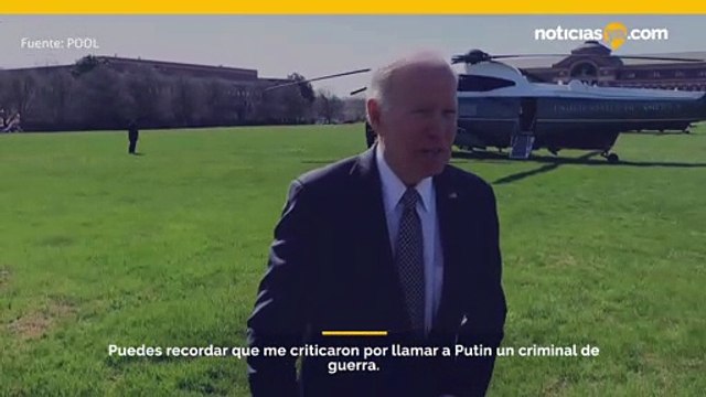 Biden pide juicio por crímenes de guerra después de que aparecen imágenes de Bucha.