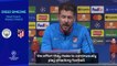 Simeone impressed by City players' work rate