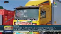 teleSUR Noticias 17:30 04-04: Gremio de transportistas peruanos extienden paro