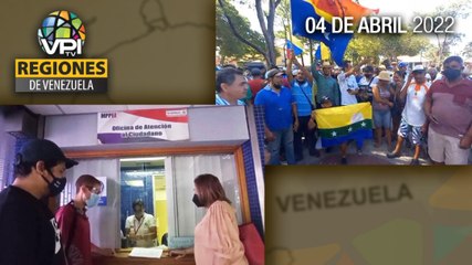 Noticias regiones de Venezuela - Lunes 04 de Abril