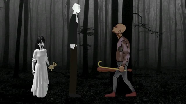 GRANNY vs GRANDPA vs SLENDER MAN vs Pinhead vs Jason Voorhees vs Leatherface Drawing cartoons 2