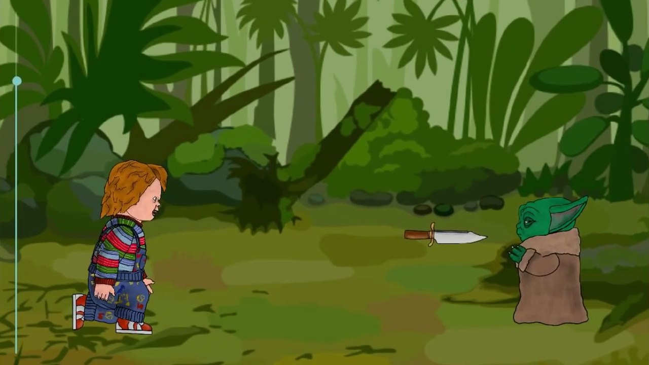 Chucky vs Baby Yoda - Cartoon Animation