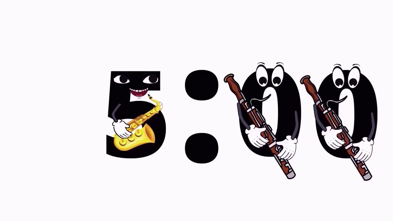 5 Minute Countdown Timer With Band Instruments