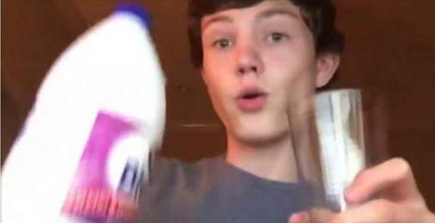 Bleach Challenge: Er trinkt Chlor wegen einer Wette und filmt sich dabei