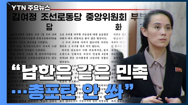 北 김여정 남한에 총포탄 안 쏴...대결 시 핵 임무 수행 / YTN