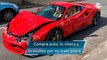 Hombre compra Ferrari de 6 millones de pesos y choca a 3 km de la agencia