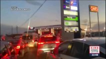 Se registran largas filas en la frontera para cargar gasolina por temor a “gasolinazo”