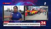 Bloquean carretera de la Panamericana Norte en Trujillo con combis y colectivos