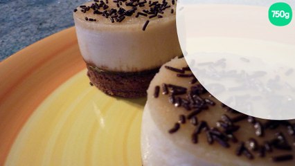 Mousse poires sur ganache au chocolat