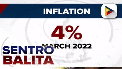 Inflation nitong Marso, bumilis sa 4% ayon sa PSA;    Economic cluster, tiniyak na handa ang pamahalaan na tugunan ang inflationary pressures