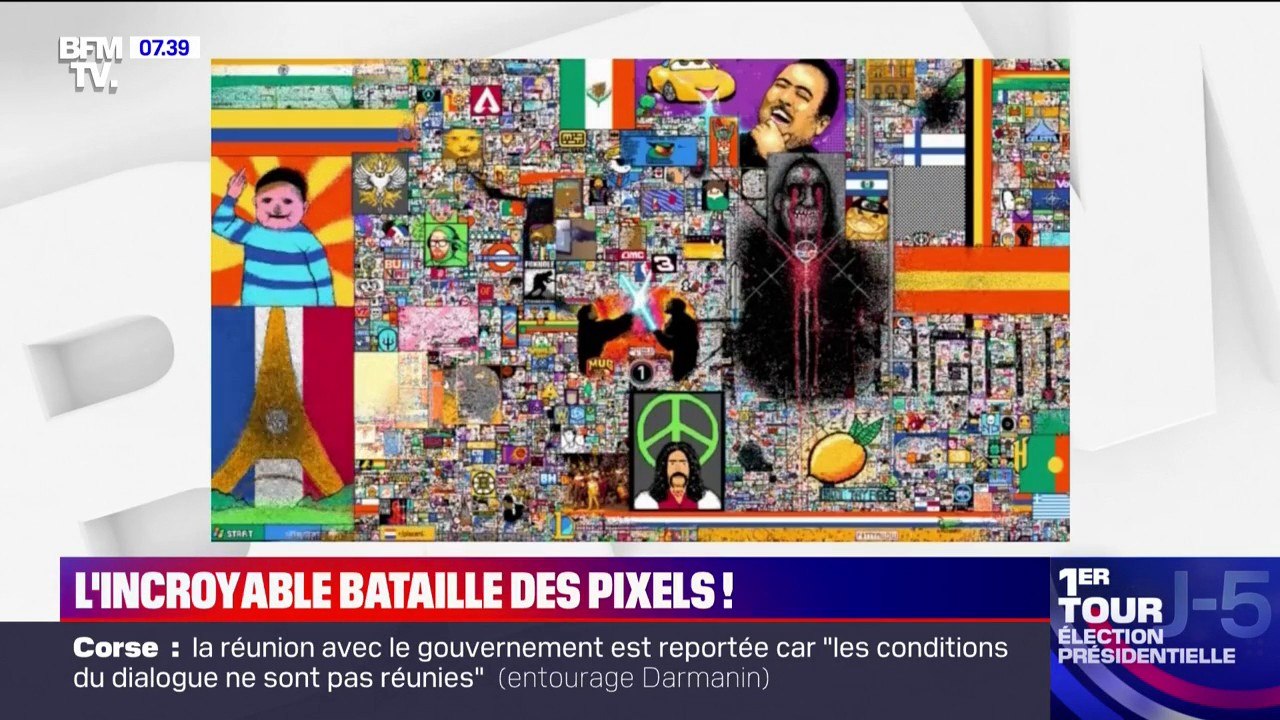 Une bataille de pixels entre internautes du mon...