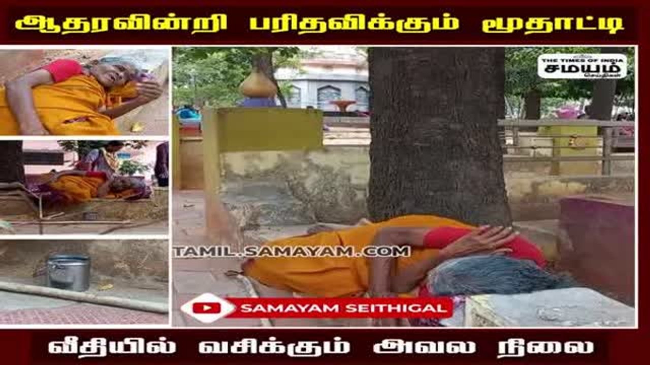 மனிதாபிமானம் செத்து போச்சா? வீதியில் பரிதவிக்கும் மூதாட்டியின் அவல நிலை!