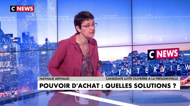 «Les travailleurs ne demandent pas l’aumône, ils demandent de pouvoir vivre dignement de leur salaire», estime Nathalie Arthaud