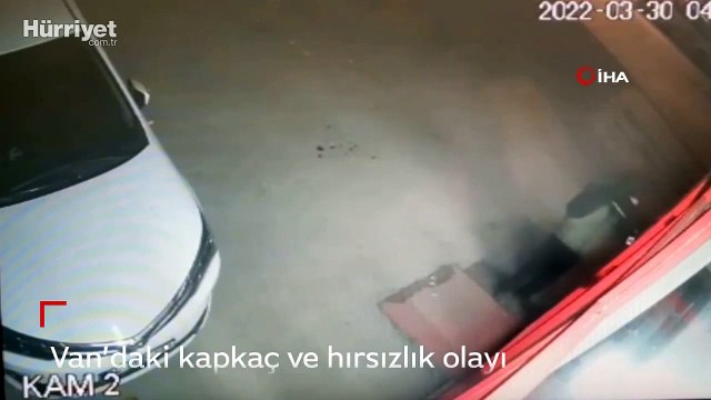 Van’daki kapkaç ve hırsızlık olayı kameralara takıldı