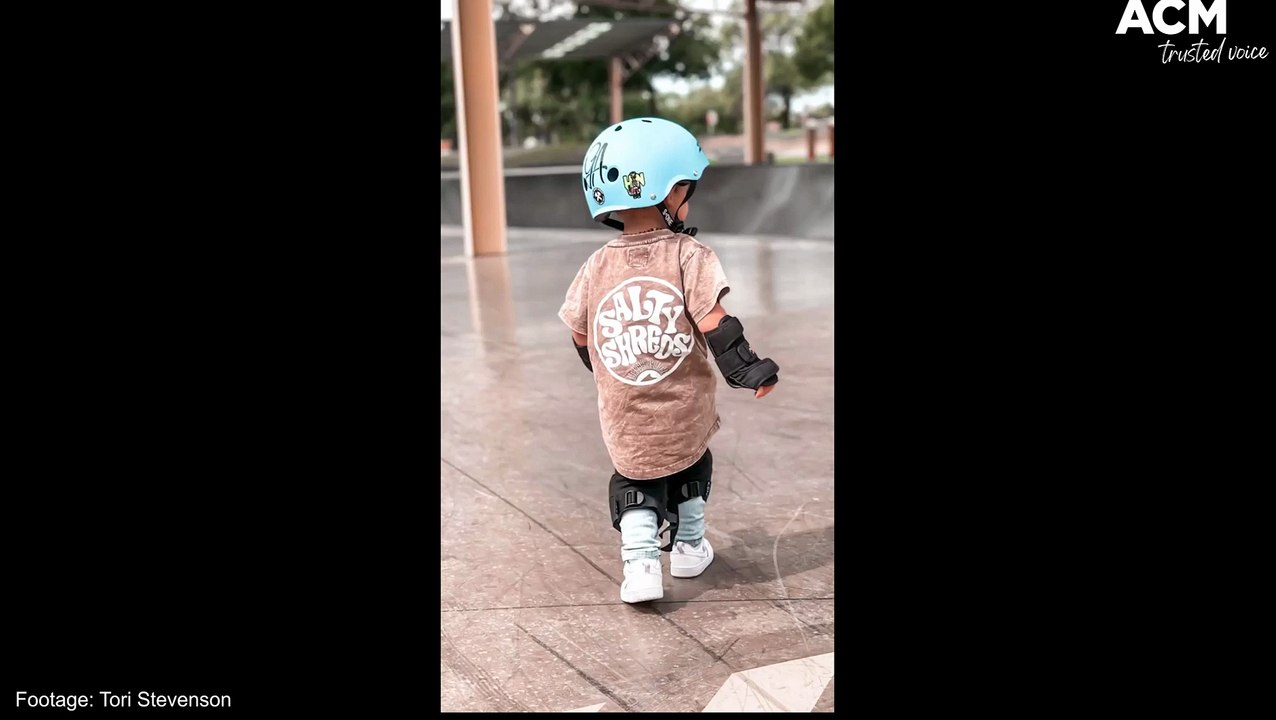Meet 2-year-old skater boy Bankz Felcknoe-cocks...