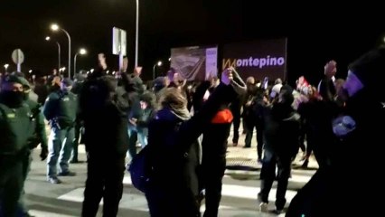 Un piquete de la huelga de la logística en Guadalajara celebra el acuerdo