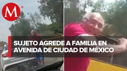 Conductor agrede a familia en avenida Churubusco