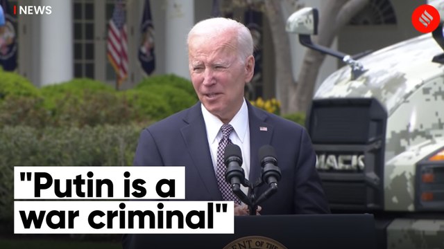US President Joe Biden calls for war crime trial on Putin for Bucha massacre