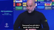 Guardiola ribs Bernardo over talk of 'Pep's plan' for Atletico