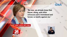 Sen. Leila de Lima, tinanggap ang paliwanag ng kaniyang dating tauhan na si Ronnie Dayan na hindi ito naghatid ng drug money | 24 Oras