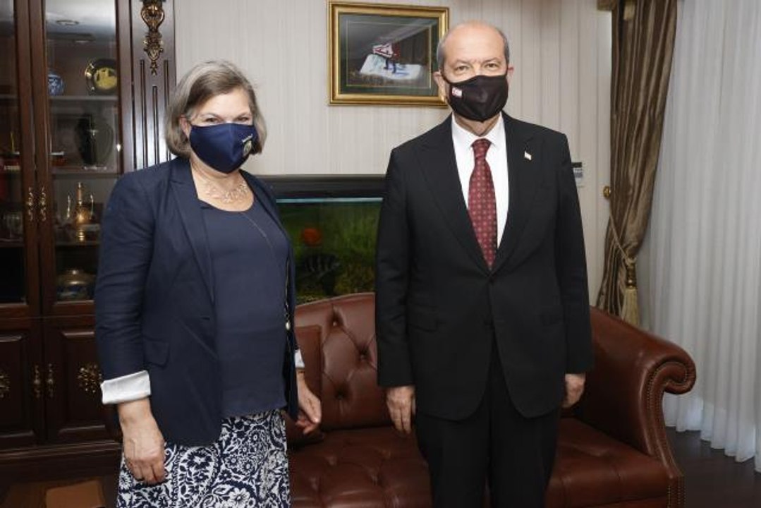 KKTC Cumhurbaşkanı Tatar, ABD Dışişleri Bakanlığı Müsteşarı Nuland'ı kabul etti