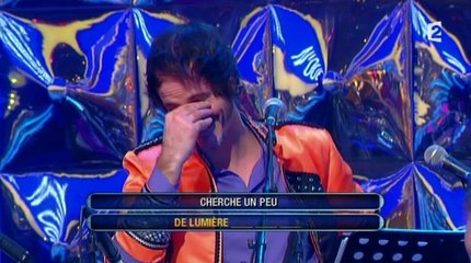 Gaffe de Fabien, musicien de N'oubliez pas les paroles... qui donne une bonne réponse !