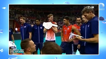 Insolite : Le gros vent d'un volleyeur à son coéquipier...
