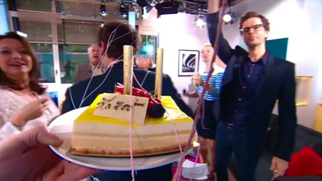 La quotidienne fête sa 200ème : Oups... Maya Lauqué fait tomber le gâteau !