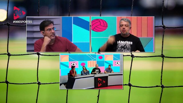 98 Esportes | Usa o elenco e os caras querem time titular. Vocês querem o quê? , dispara Heverton