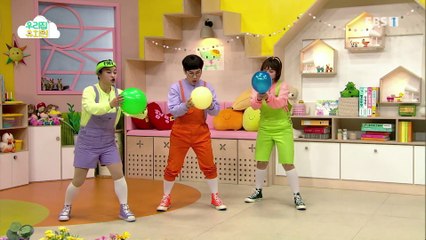 생방송 우리집 유치원 - 풍선 배드민턴 놀이_#001