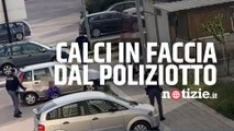 Foggia, poliziotto sferra un calcio in faccia a un ragazzo: non si era fermato al posto di blocco