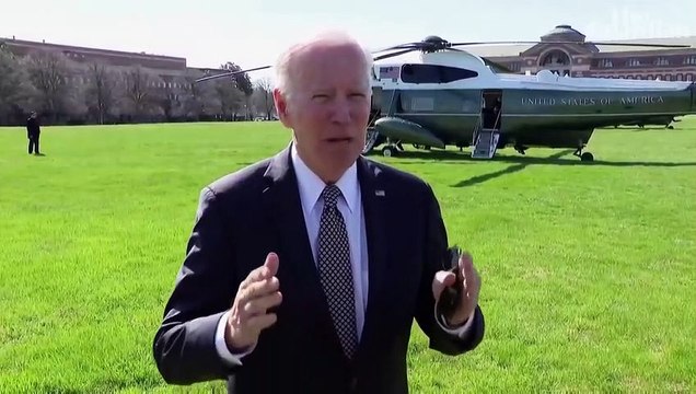 Biden calls for 'brutal' Putin to face war crimes trial over Bucha deaths