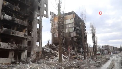 Borodyanka'nın son hali savaşın acı izlerini taşıyor