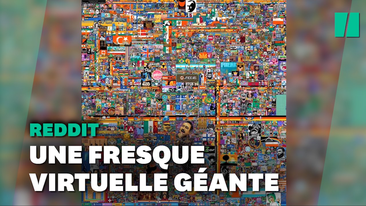 La Pixel War sur Reddit résumée dans un incroyable timelapse