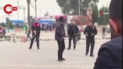 İzmir Valiliği önünde hareketli anlar: İş isteyen yurttaş intihar girişiminde bulundu