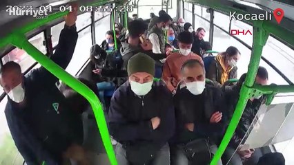 Otobüste fenalaşan yolcuyu hastaneye yetiştirdi