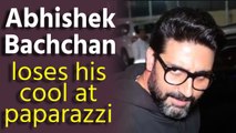 Abhishek Bachchan loses his cool at paparazzi , Here's why