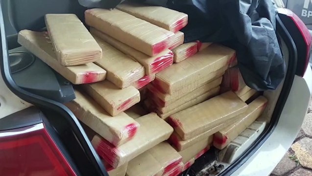 BPFron apreende grande carga de maconha na rodovia BR-163, em Cascavel