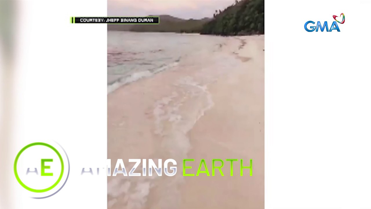 Amazing Earth: Pink sand beach in Samar