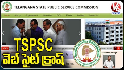 TSPSC Website Crashed, Unemployees Trying To Update OTR | V6 News