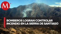 Incendio en la Sierra de Santiago está completamente controlado: Protección Civil de Nuevo León